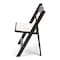 Atlas Commercial Products TitanPRO Dark Brown Resin Folding Chair with Ivory Pad RFC6DBRIV - alternate 3